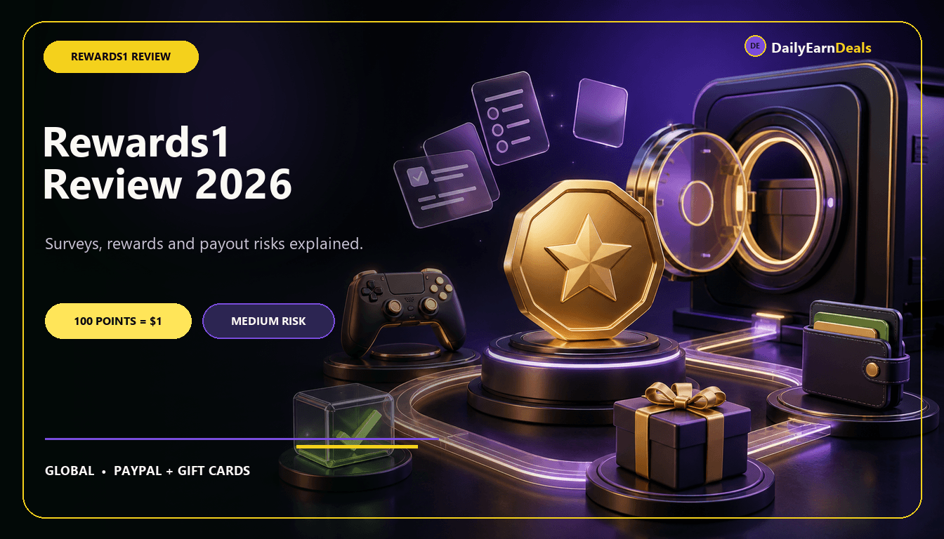 Rewards1 Review 2026: Is It Legit? Rewards, Payouts and Risks
