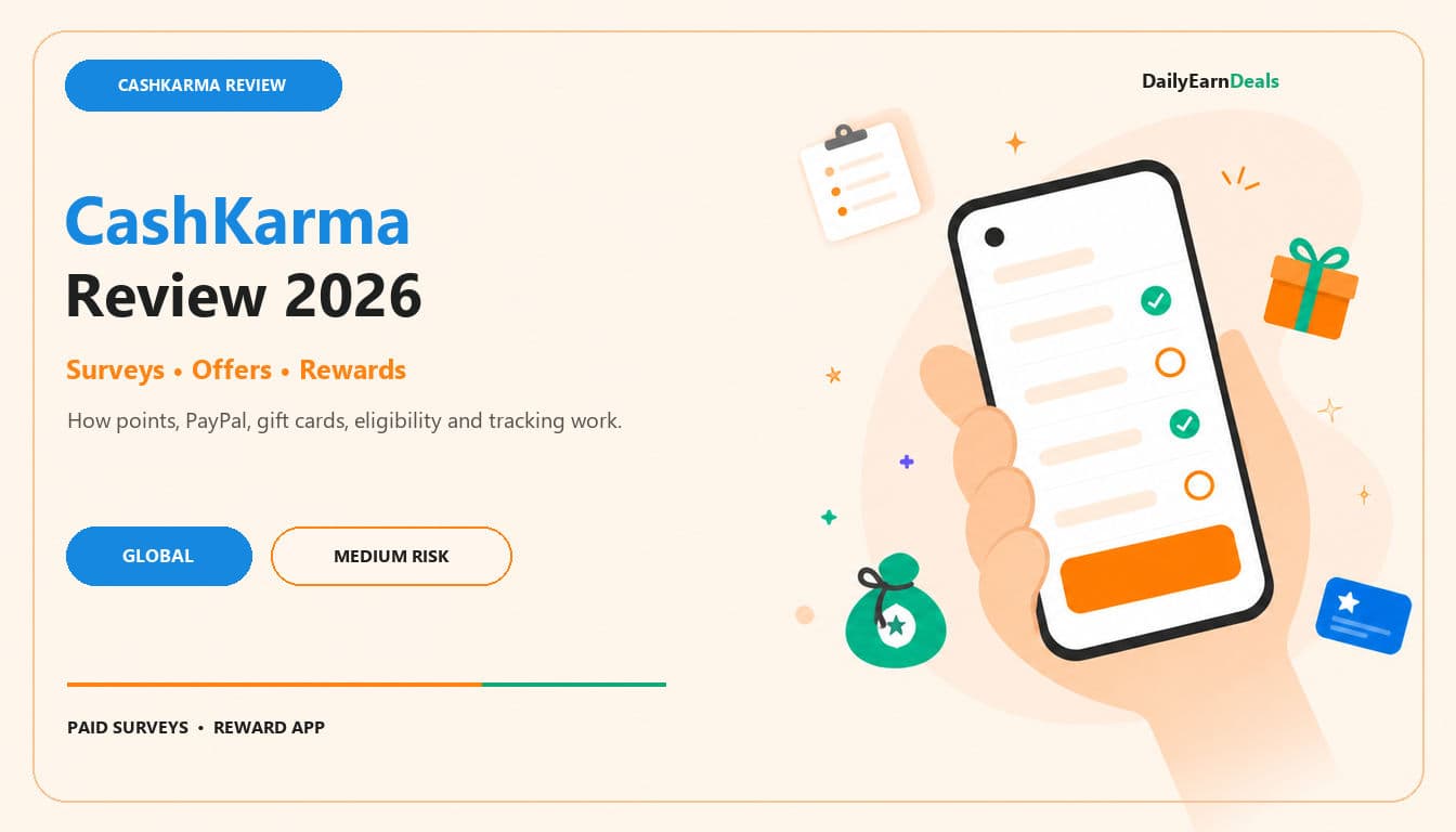 CashKarma Review 2026: Legit Surveys, Offers and Rewards?